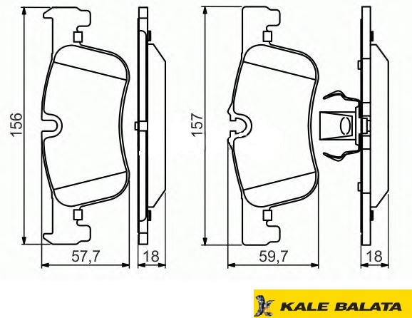 DİSK BALATA (ÖN) BMW 1 (F20-F21) 12- / BMW 2 (F23) 15-