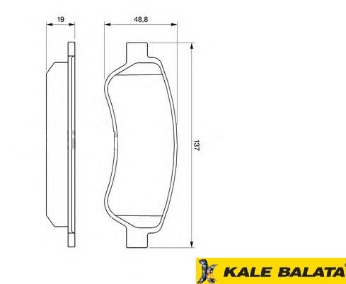 DİSK BALATA (ARKA) FIAT DUCATO / CITROEN JUMPER YM