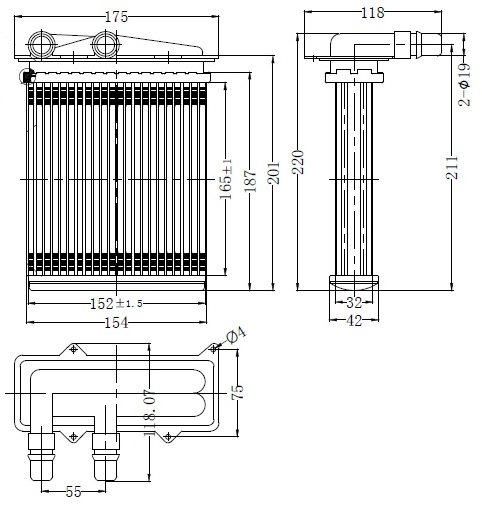 KALORİFER RADYATÖRÜ(KRN013) TRAFIC 2.0 DCI 01+