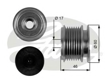 ALTERNATÖR KASNAĞI (7 KANALLI) MB C SERİSİ (W203) 03-07, COUPE (CL203) 03-08, T MODEL (S203) 03-07, CLC SERİSİ (CL203) 08-11, CLK (C209) 03-09, CLK CABRİO (A209) 03-10, E SERİSİ (W211) 02-08, T MODEL (S211) 03-09, SLK (R171) 04-11,