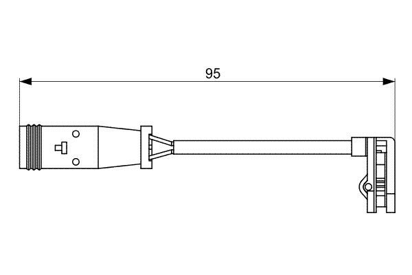 DİSK BALATA İKAZ KABLOSU ARKA MERCEDES SPRINTER / VITO / VIANO / VW CRAFTER 06-16