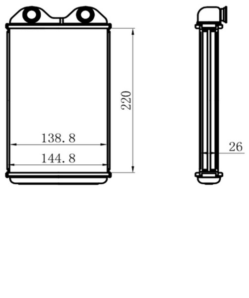 KALORİFER RADYATÖRÜ(KTO002) TOYOTA HİLUX A/M 89-97