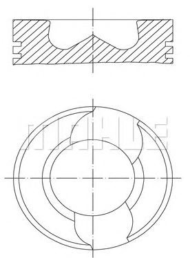 PİSTON,SEGMAN (STD)(81.01MM) VW-T5 2.5 TDI AXD 3-4-5