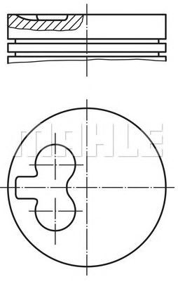 PİSTON,SEGMAN (STD)(94.40MM) CITROEN JUMPER I 2,8D 99-02 / FIAT DUCATO 2,8D 98-02 / PEUGEOT BOXER 2,8D 99-02