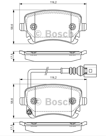 DİSK BALATA (ARKA) VW TRANSPORTER T5 1,9-2,0-2,5TD