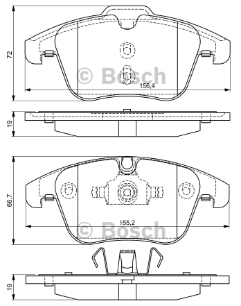 DİSK BALATA (ÖN) FORD MONDEO IV 1.6 TDCİ-2.0 TDCİ