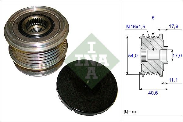 ALTERNATÖR KASNAĞI (5 KANAL) FORD MONDEO IV / S-MAX / VOLVO C30 / S60 II / S80 II / V60 / V70 II