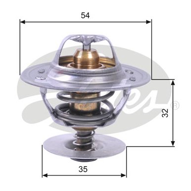 TERMOSTAT (87°C) AUDI 100 83-90 / 100 AVANT 86-90 / 80 72-76 / 80 AVANT 93-96 / A2 00-05 / A3 00-03 / A4 00-04 / A6 97-00 / FORD CAPRI 69-74 / CONSUL 72-75 / ESCORT 86-89 / GALAXY 95-06 / GRANADA 75-77 / SIERRA TURNIE