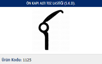 KAPI ALTI TOZ LASTİĞİ (UZUN)(ÖN) FIAT TOFAŞ M131