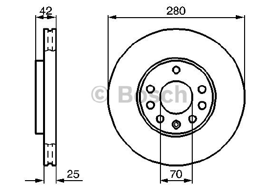 FREN DİSKİ (ÖN)(280MM) OPEL ASTRA G 06- / ASTRA H 09 / MERİVA B 10- / ZAFIRA A 00-