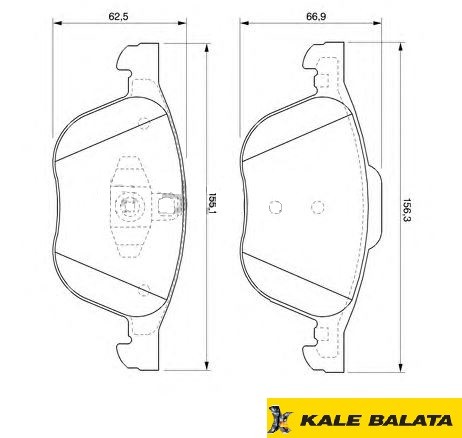 DİSK BALATA (ÖN) FORD FOCUS C MAX / MAZDA 3-5 03-