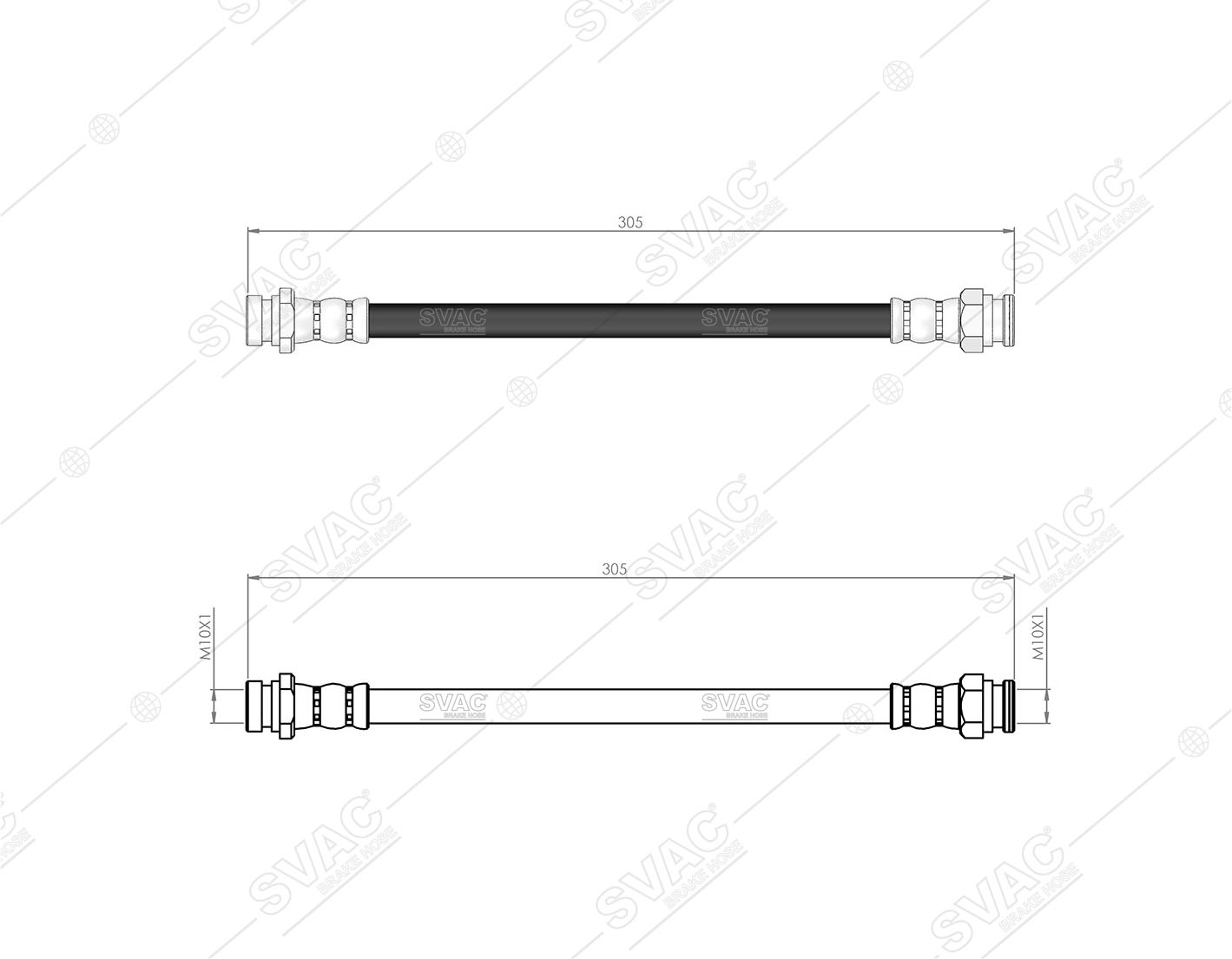 FREN HORTUMU (ARKA) HYUNDAI ACCENT III 05-10 / KIA RIO II 05-