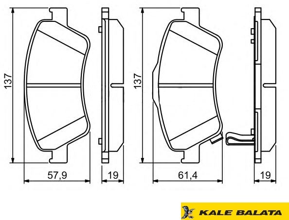 DİSK BALATA (ÖN) TOYOTA AURIS