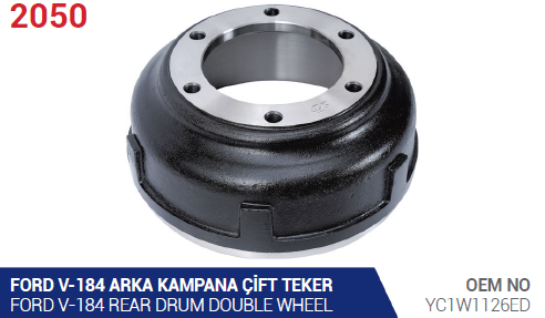 KAMPANA (ARKA)(ÇİFT TEKER) FORD TRANSİT V184