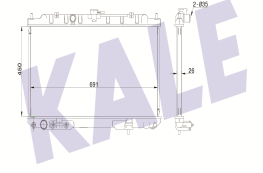 SU RADYATÖRÜ (BRAZING)(AT) NISSAN X-TRAIL  AL/PL/BRZ