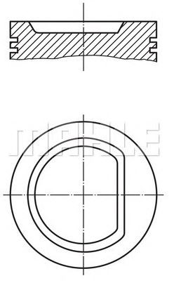 PİSTON,SEGMAN (+0.50)(76.50MM) 1.4 AEX - Caddy-Golf-Polo