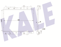 SU RADYATÖRÜ (BRAZING)(AT) HONDA CR-V I AL/PL/BRZ