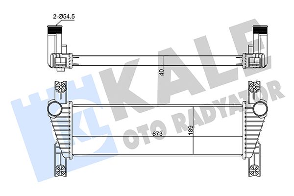 INTERCOOLER FORD RANGER 2.2TDCI 11- (AT/MT) [BRAZING] [673X189X40]