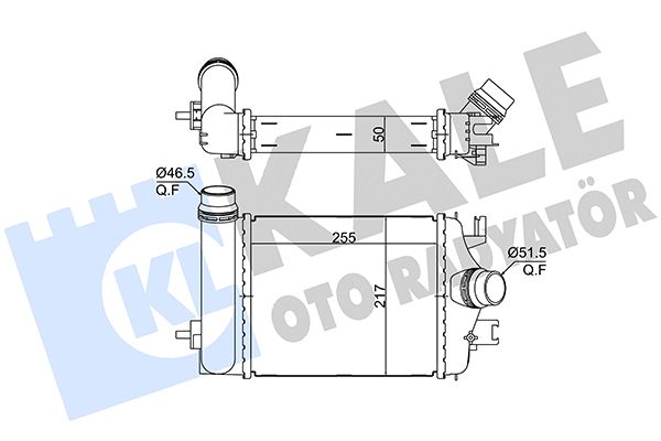 INTERCOOLER RENAULT CLIO V 1.0TCE 20=> - NISSAN MICRA V [BRAZING] [255X217X50]