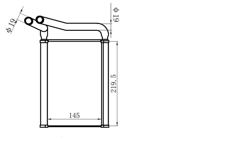 KALORİFER RADYATÖRÜ(KHY006) HYUNDAİ ERA A/M