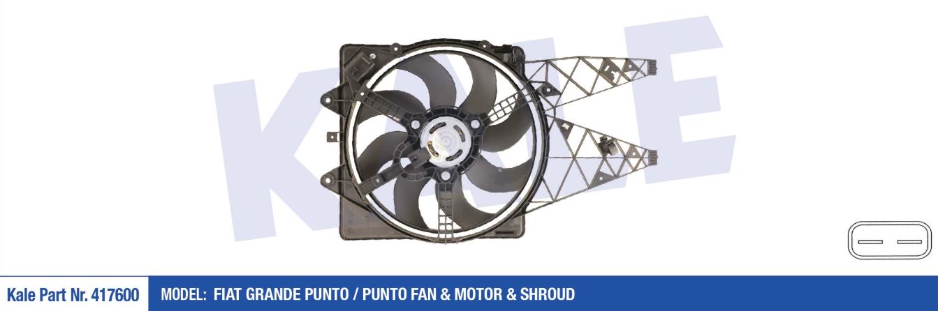 FAN MOTORU (DAVLUMBAZLI) FIAT GRANDE PUNTO 1.3D 05- 405MM