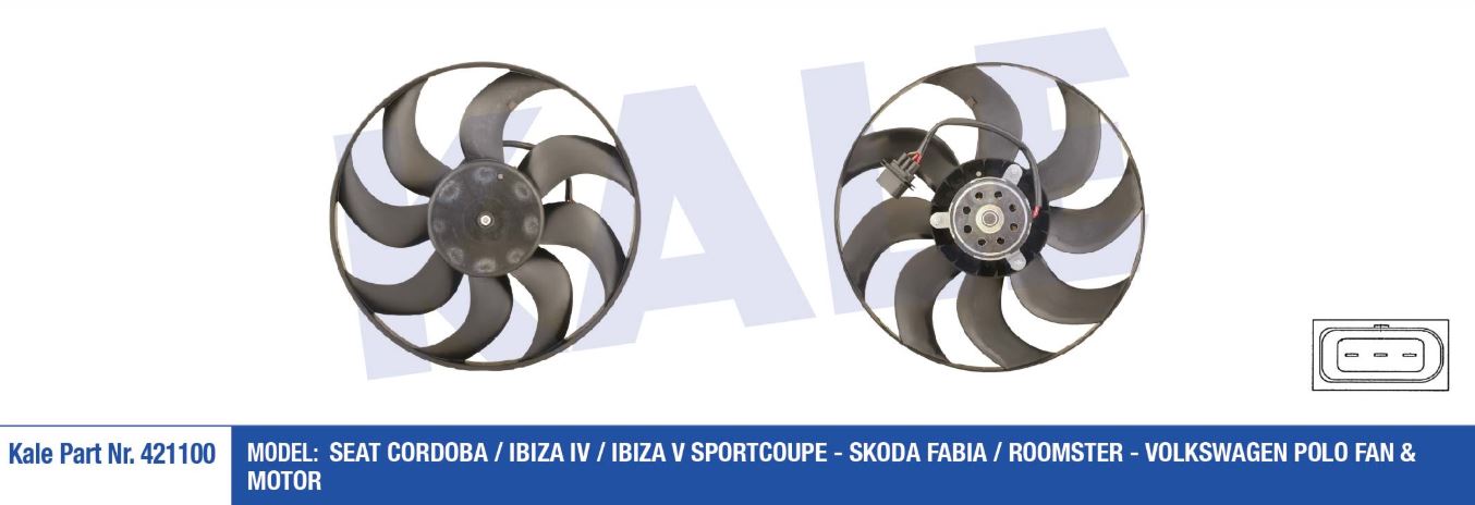 FAN MOTORU VW POLO-CORDOBA (02-09)IBIZA IV