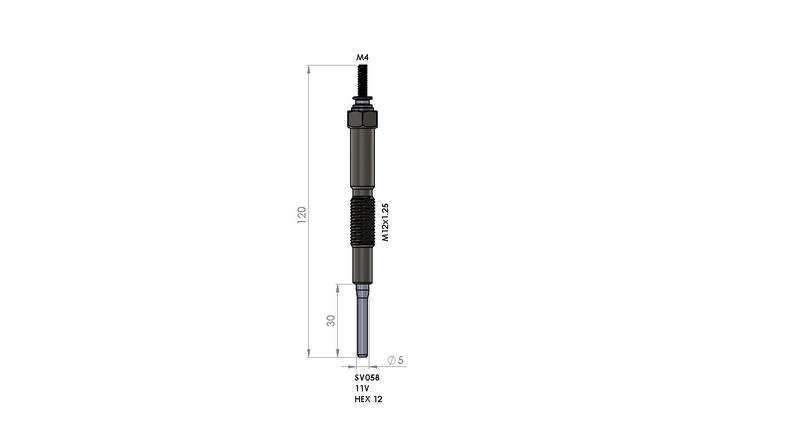 KIZDIRMA BUJİSİ (11,0V) MAZDA 323 / 626 2.0 TD