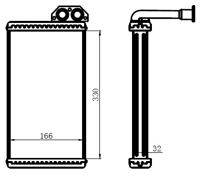 KALORİFER RADYATÖRÜ(KME025) MB SPRİNTER 95+ /LT 35/46 95+