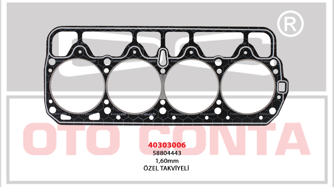 SİLİNDİR KAPAK CONTASI (1,60MM)(LPGLİ ARAÇLAR) FIAT TOFAŞ M131 1.3-1.6