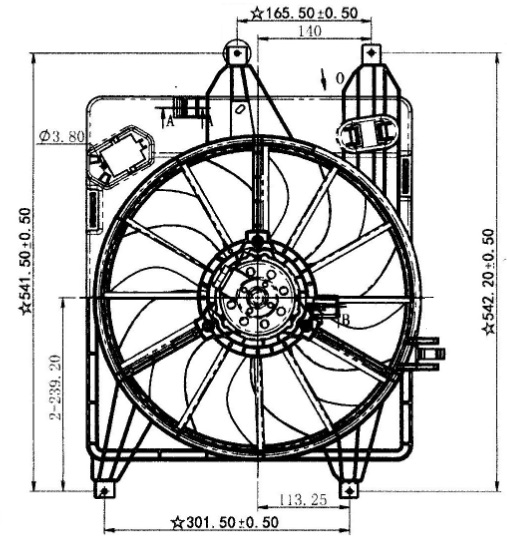 FAN MOTORU (DAVLUMBAZLI)(FRN056R) RENAULT CLİO SYMBOL THALİ