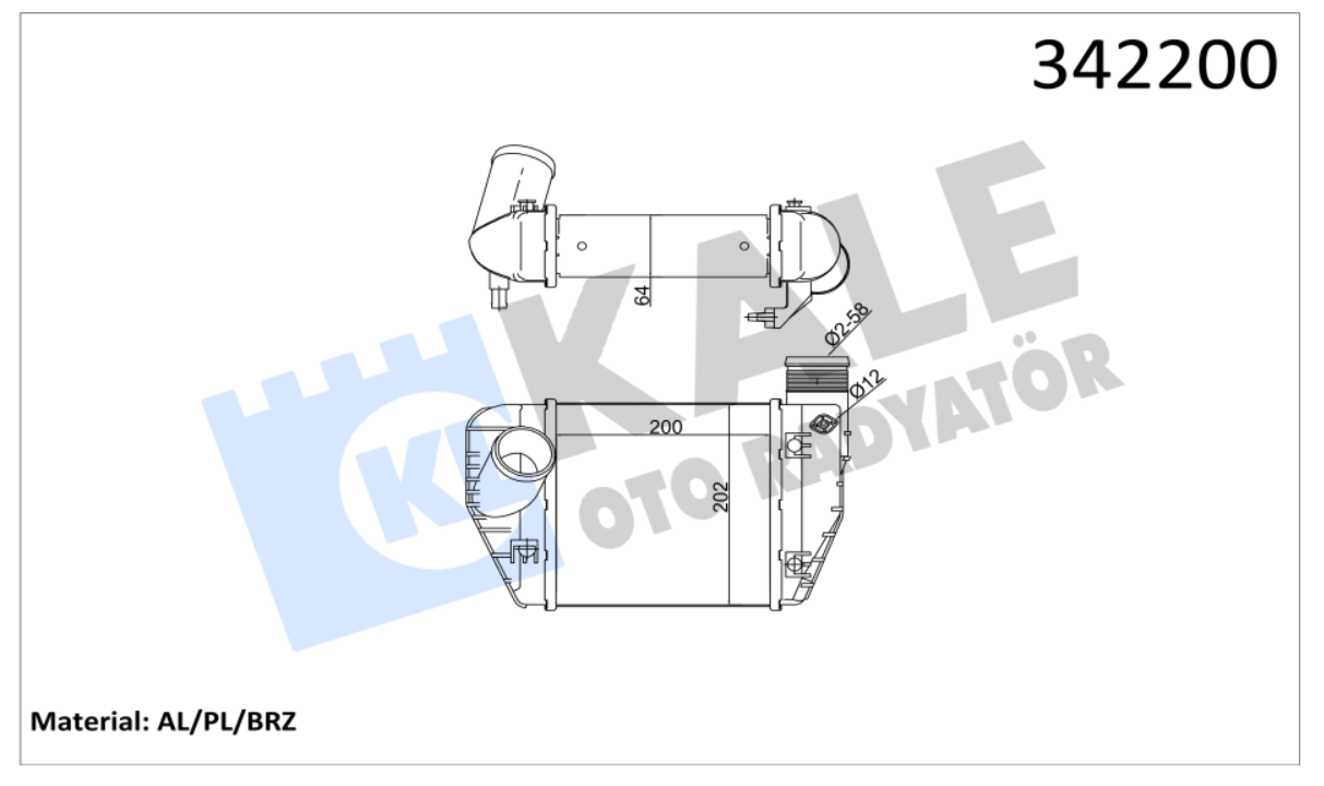 INTERCOOLER (BRAZING) AUDI A6 2.0TDI/TFSI 04-11