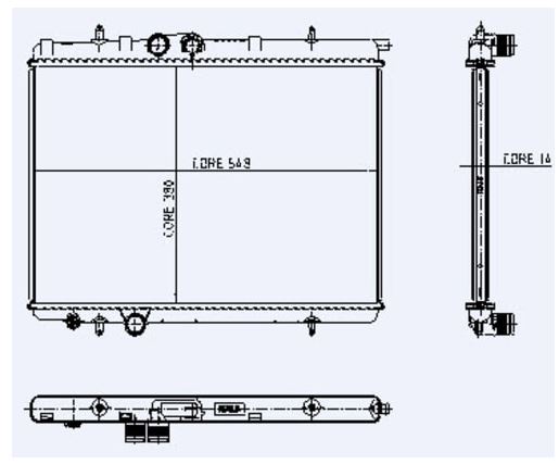 SU RADYATÖRÜ (BRAZING)(MT) PEGEOUT 206 1.1İ 1 SIRA ALB