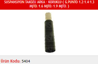 SUSPANSIYON TAKOZU (ARKA) FIAT GRANDE PUNTO / MITSUBISHI EVO