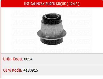 SALINCAK BURCU ÜST (KÜÇÜK) FIAT TOFAŞ M131 / M124 DKŞ