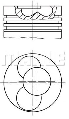 PİSTON,SEGMAN (81,51MM) BDJ BDK CADDY -GOLF V 2,0 SDİ