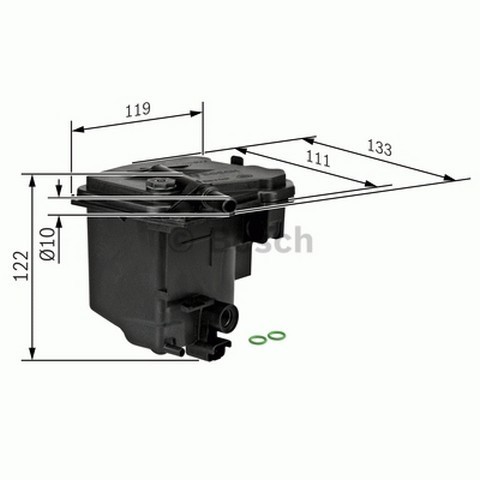 MAZOT FİLTRESİ FORD FIESTA V 04- / FOCUS C-MAX 03- / FOCUS II 04- / FIAT SCUDO 07- / CITROEN BERLINGO 05- / C2 05- / C3 I 05- / C4 I 04- / PEUGEOT 1007 07- / 206 04- / 207 07- / 3008 09- / 307 05- / 5008 09-