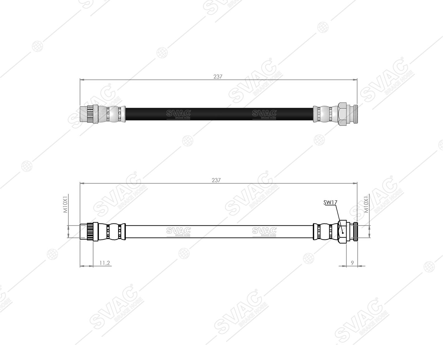 FREN HORTUMU (ARKA) PEUGEOT 5008 09-17 / PARTNER 15- / CITROEN BERLINGO 08- / C4 GRAND PICASSO 08-13 / C4 PICASSO I 07-13