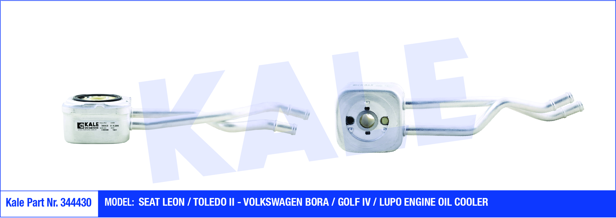 YAĞ SOĞUTUCU (MONTAJ APARATLI) VW BORA / GOLF IV / LUPO / SEAT LEON 1.4 99-06 / 1.6 00-06 / TOLEDO II 1.4 99-06 / 1.6 00-06 (MONTAJ APARATLI)