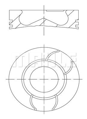 PİSTON,SEGMAN (73,70MM) PEUGEOT 206 - DW4-HDI 8V 0,20mm KISA