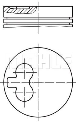 PİSTON,SEGMAN (+0.50)(80.00MM) CITROEN BERLİNGO 1,8D 98-02 / PEUGEOT PARTNER 1,8D 96-02 (XUD7)