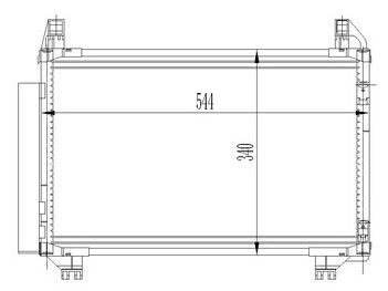 KLİMA RADYATÖRÜ(CTO555) YARİS 1.0İ 16V-