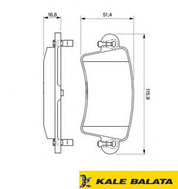 DİSK BALATA (ARKA) RENAULT MASTER 2,5D 2,5DTI 01-