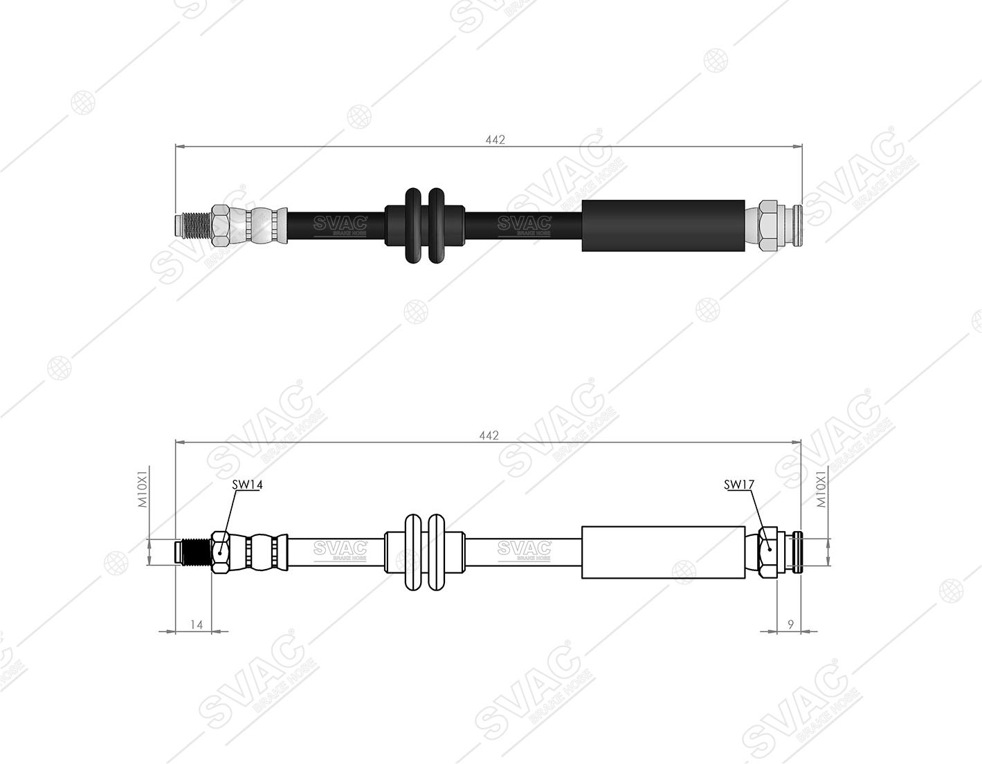 FREN HORTUMU (ARKA) PEUGEOT BOXER 15-19 / FIAT DUCATO 09- / CITROEN JUMPER 15-19