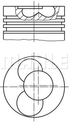 PİSTON,SEGMAN (+0.50)(79.51MM) VW-POLO 1.4 TDI AMF 1.2.