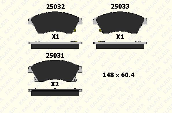 DİSK BALATA (ÖN) CHEVROLET AVEO, CRUZE - OPEL ASTR