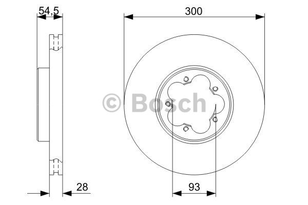 FREN DİSKİ (ÖN)(300MM) FORD TRANSİT V347 2.2 TDCİ 04-