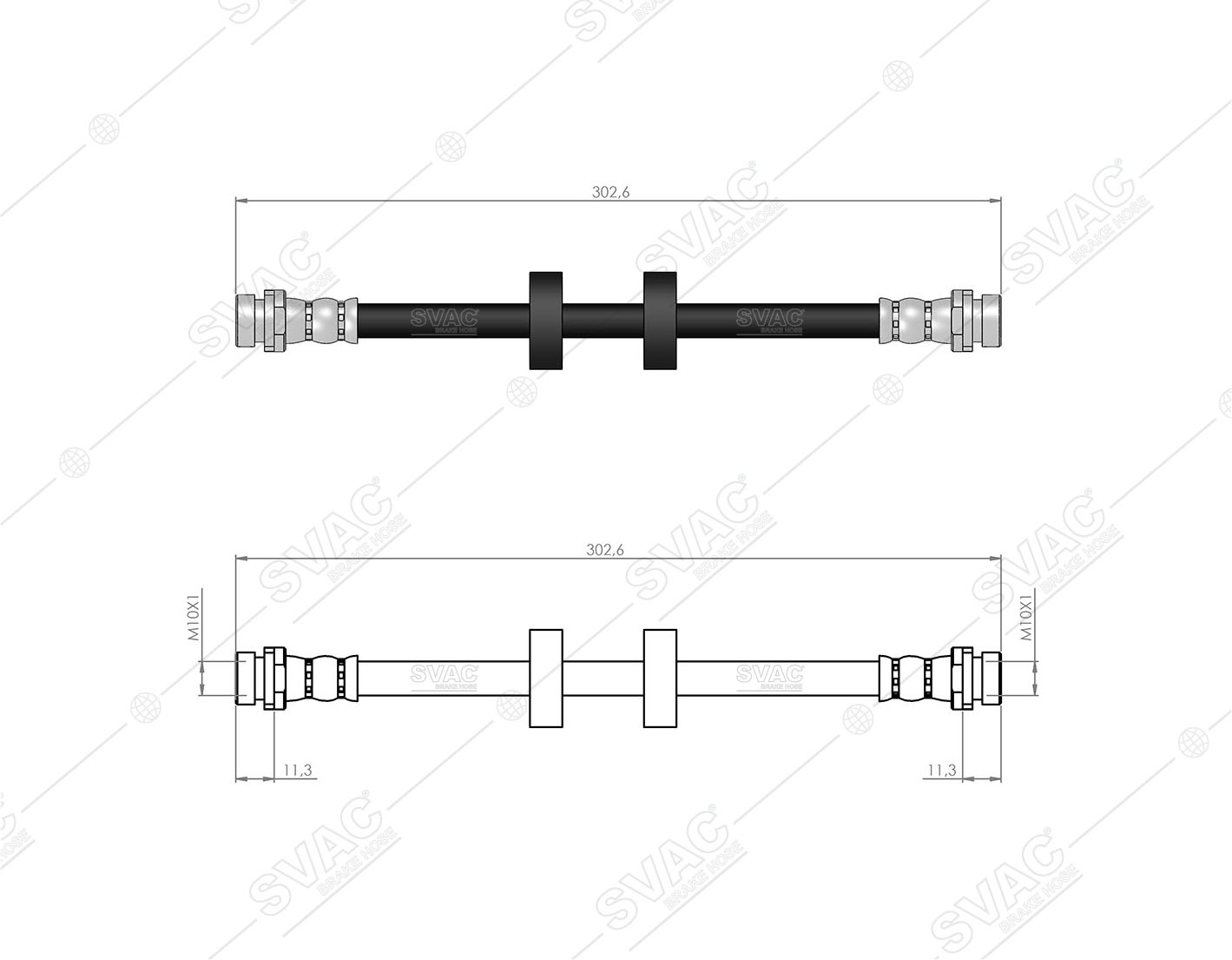 FREN HORTUMU (ARKA) FORD MONDEO I   KAMPANA  (GBP) 93-96