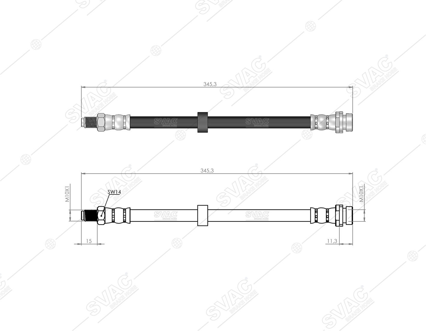 FREN HORTUMU (ARKA) FORD CONNECT  DISK 02 - 13