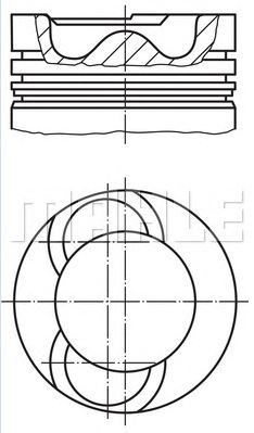 PİSTON,SEGMAN (STD)(81.01MM) VW LT 35 - 2.5 CRAFTER 163 PS