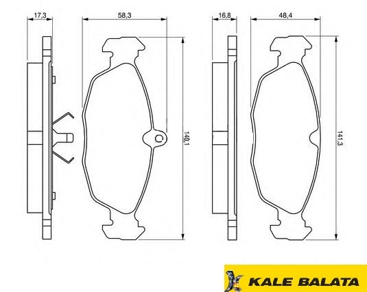 DİSK BALATA (ÖN) OPEL ASTRA F 91- / COMBO 94- / CORSA A 88- / CORSA B 99- / TIGRA 97-